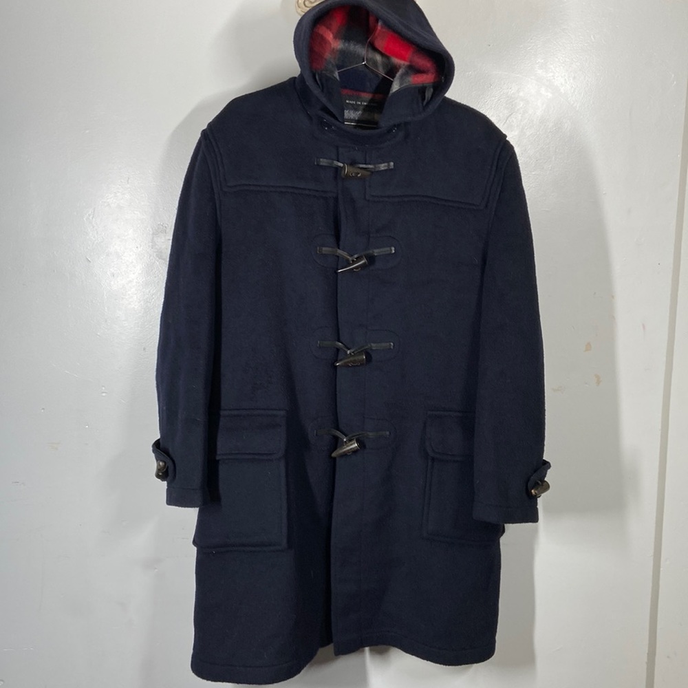 Gloverall Mens Wool Blend Duffle Toggle Coat